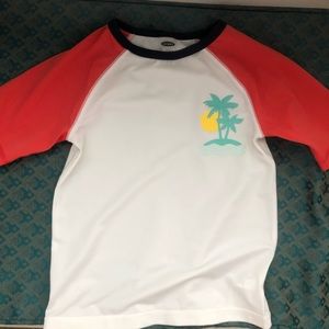 5 T short sleeve swim shirt